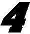 race number 4 decal
