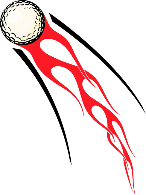 flaming golf ball clipart - photo #6