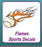 Flames Sports Decals