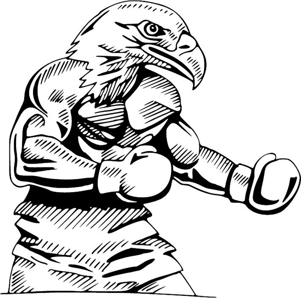 eagle mascot coloring pages - photo #2