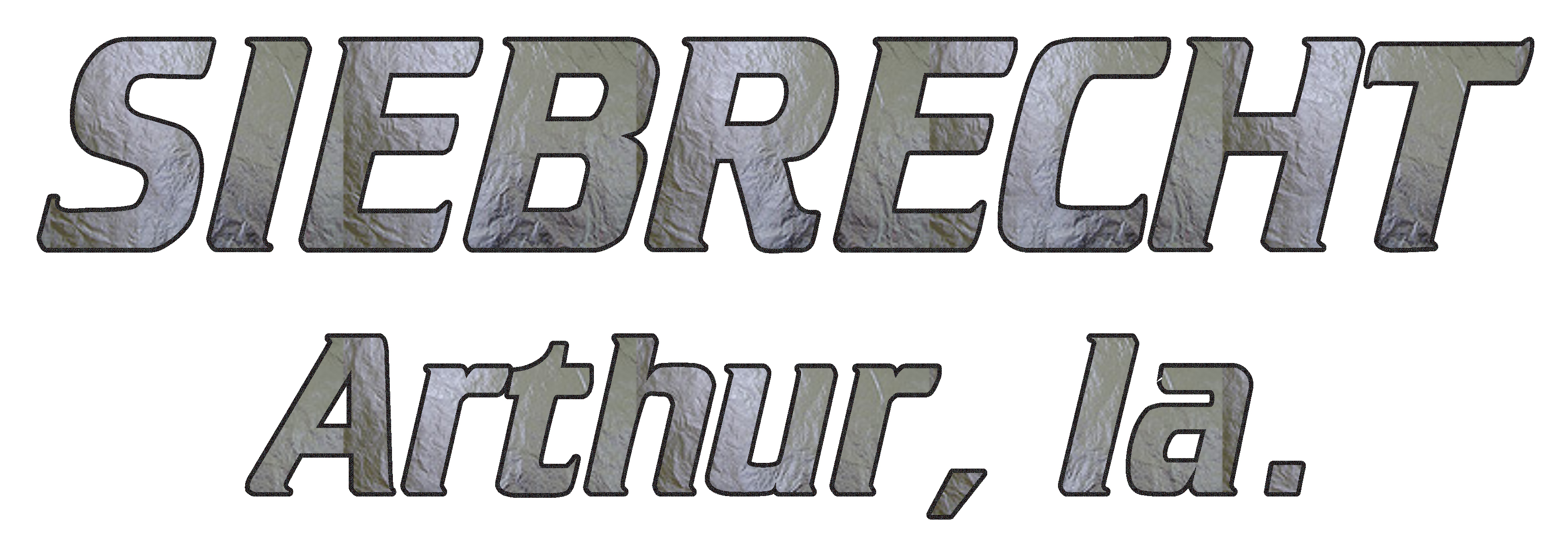 SIEBRECHT TRUCK LETTERING