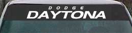 dodge daytona lettering
