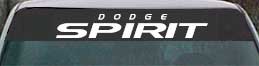 dodge spirit lettering