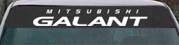 windshield lettering mitsubishi galant
