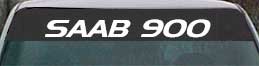 SAAB 900 windshield decal