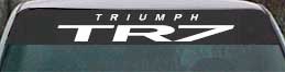 Triumph TR7 windshield decal