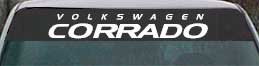 windshield graphic volkswagen corrado
