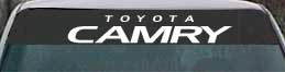 toyota camry windshield lettering