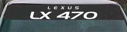 Lexus LX 470 windshield decals