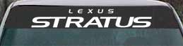 windshield decals lexus stratus