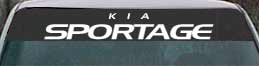 kia sportage windshield lettering