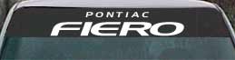 windshield decals pontiac fiero