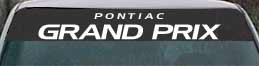 windshield decals pontaic grand prix