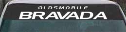 windshield lettering oldsmobile bravada