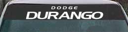 windshield lettering Dodge Durango