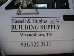Hassell And Hughes Building Supply Lettering
