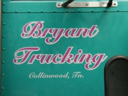 Bryant Trucking Lettering