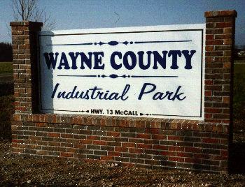 Wayne County Industrial Park Sign