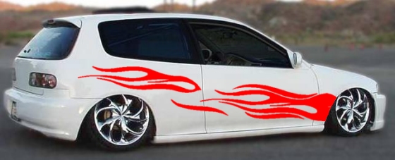 flame decals