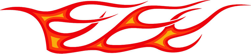 3c_flames_40 Graphic Flame Decal