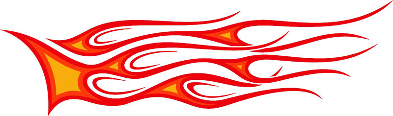 3c_flames_44 Graphic Flame Decal