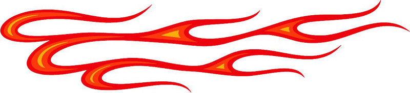 3c_flames_45 Graphic Flame Decal