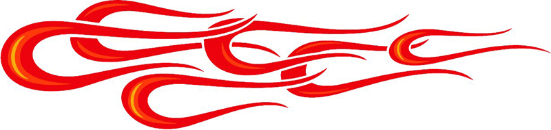 3c_flames_55 Graphic Flame Decal