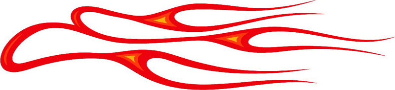 3c_flames_60 Graphic Flame Decal