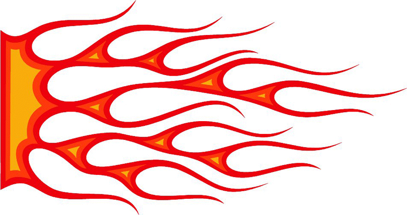 3c_flames_80 Graphic Flame Decal