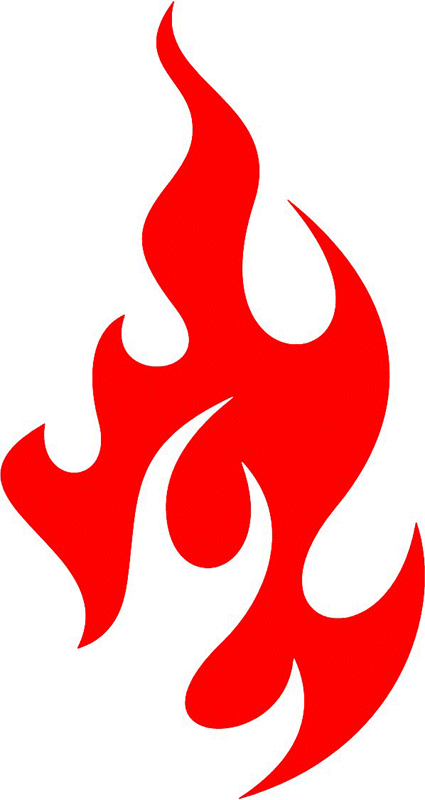 fire_65 Classic Fire Flames Graphic Flame Decal