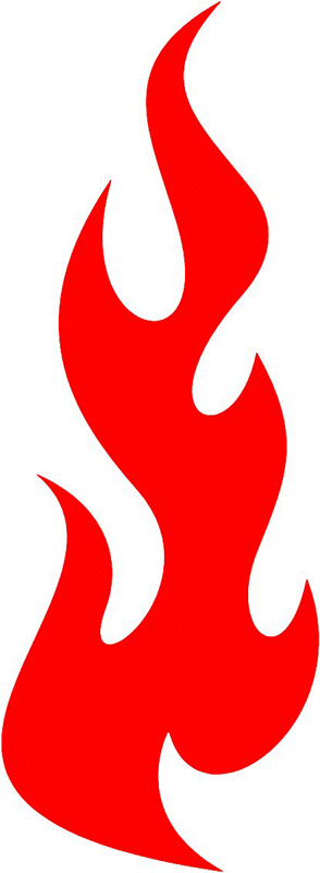 fire_66 Classic Fire Flames Graphic Flame Decal