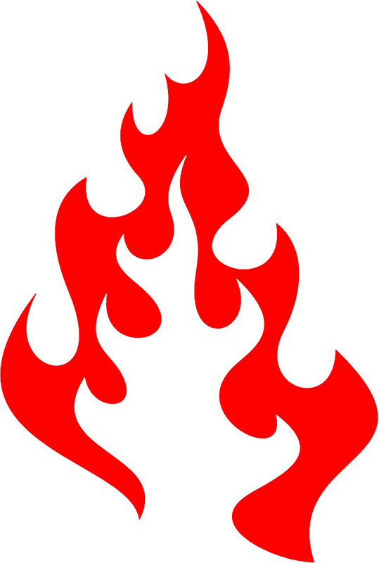 fire_68 Classic Fire Flames Graphic Flame Decal