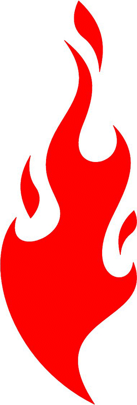 fire_72 Classic Fire Flames Graphic Flame Decal