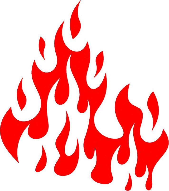 fire_73 Classic Fire Flames Graphic Flame Decal
