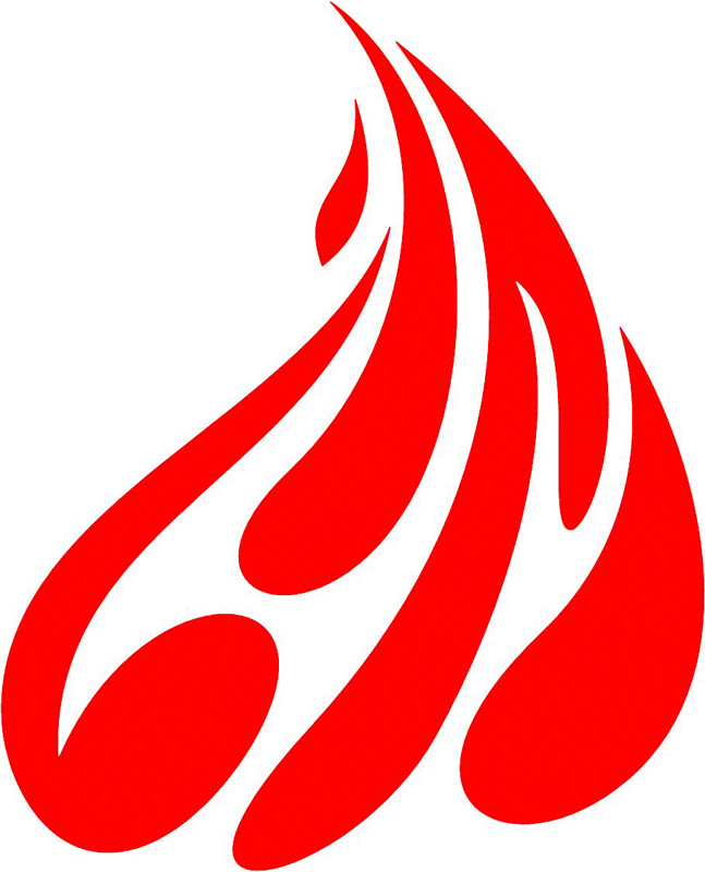 fire_76 Classic Fire Flames Graphic Flame Decal