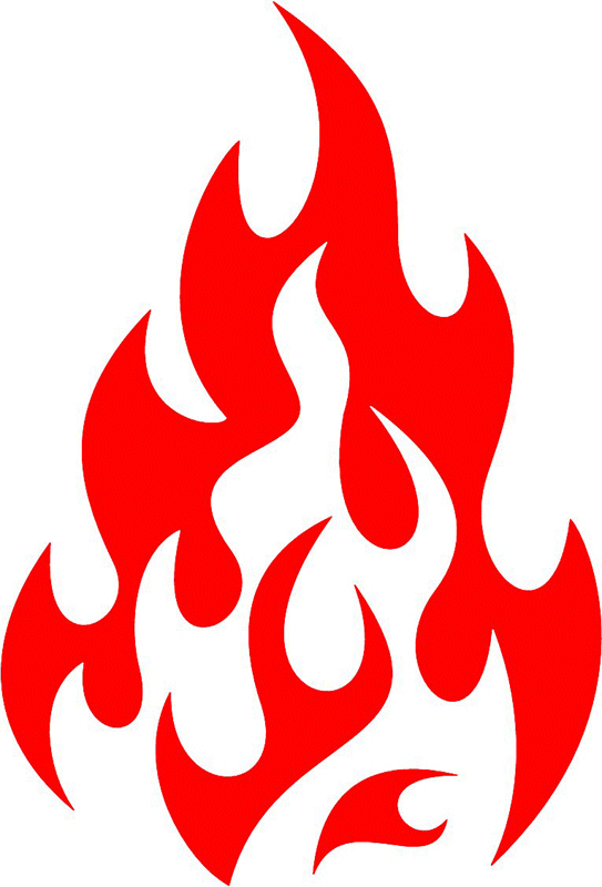 fire_77 Classic Fire Flames Graphic Flame Decal