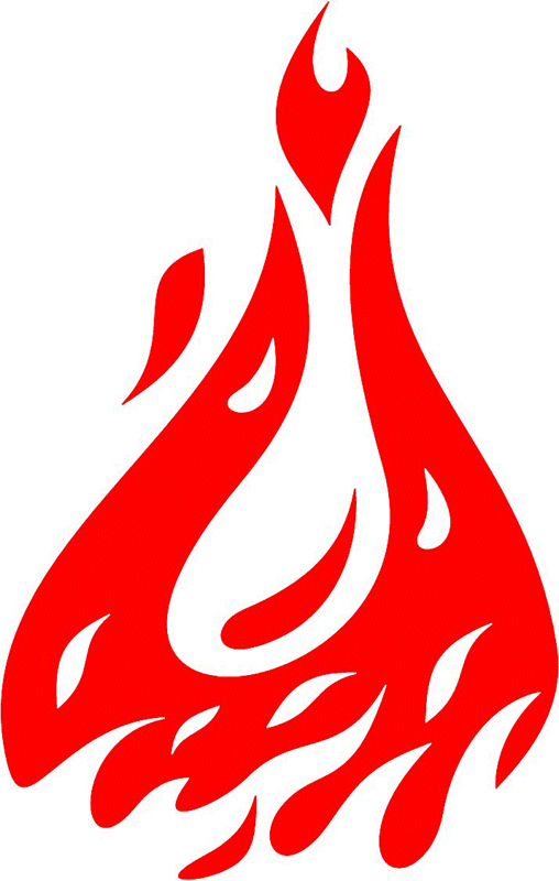 fire_79 Classic Fire Flames Graphic Flame Decal