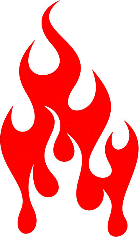 fire_80 Classic Fire Flames Graphic Flame Decal