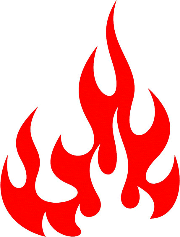 fire_81 Classic Fire Flames Graphic Flame Decal