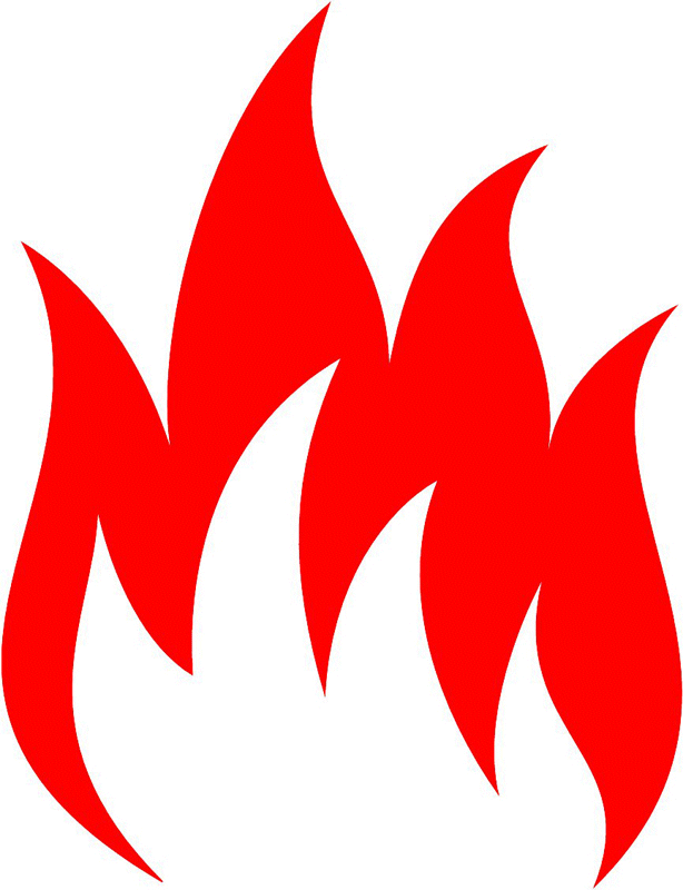 fire_83 Classic Fire Flames Graphic Flame Decal