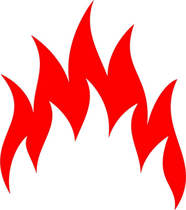 fire_84 Classic Fire Flames Graphic Flame Decal