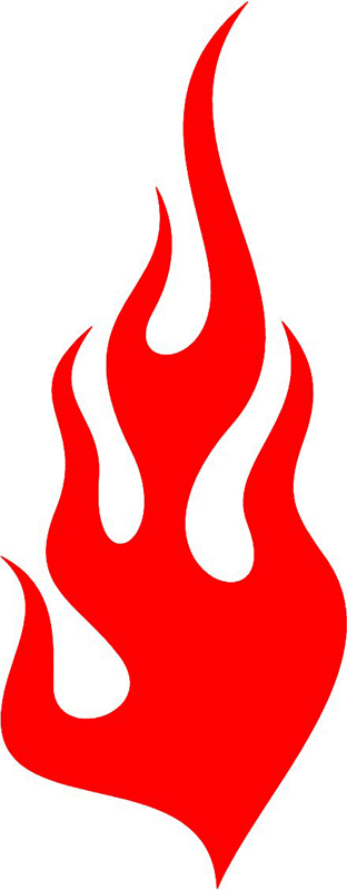 fire_85 Classic Fire Flames Graphic Flame Decal