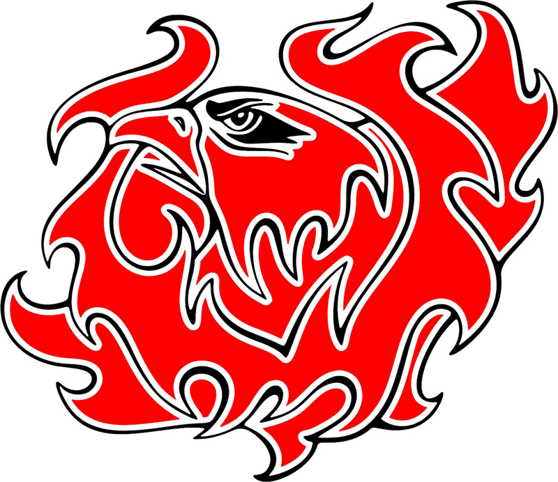 esefl_03 Easy Eagle Flames Graphic Flame Decal