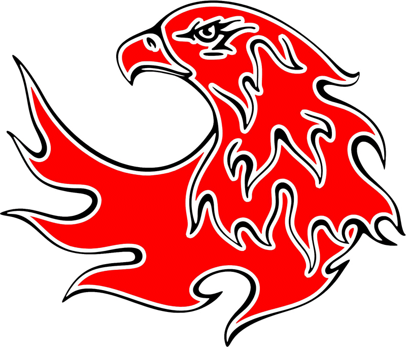 esefl_18 Easy Eagle Flames Graphic Flame Decal