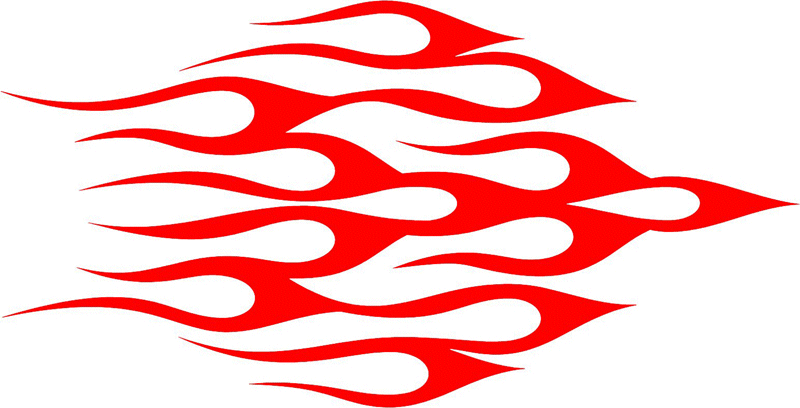 exclusive_45 Exclusive Flames Graphic Flame Decal