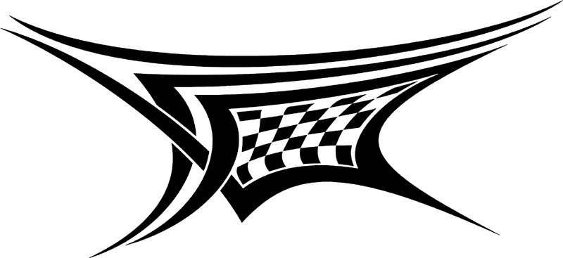 rt_065 Racing Tribal Graphic Flame Decal