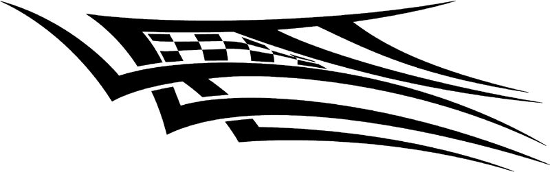 rt_066 Racing Tribal Graphic Flame Decal