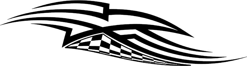 rt_086 Racing Tribal Graphic Flame Decal