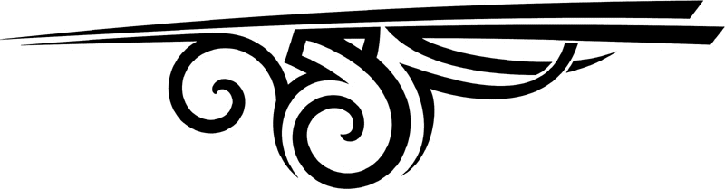 st_065 Speed Tribal Graphic Flame Decal