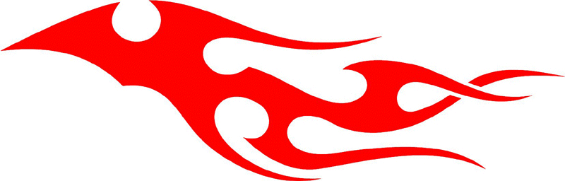 tribal_001 Tribal Flames Graphic Flame Decal